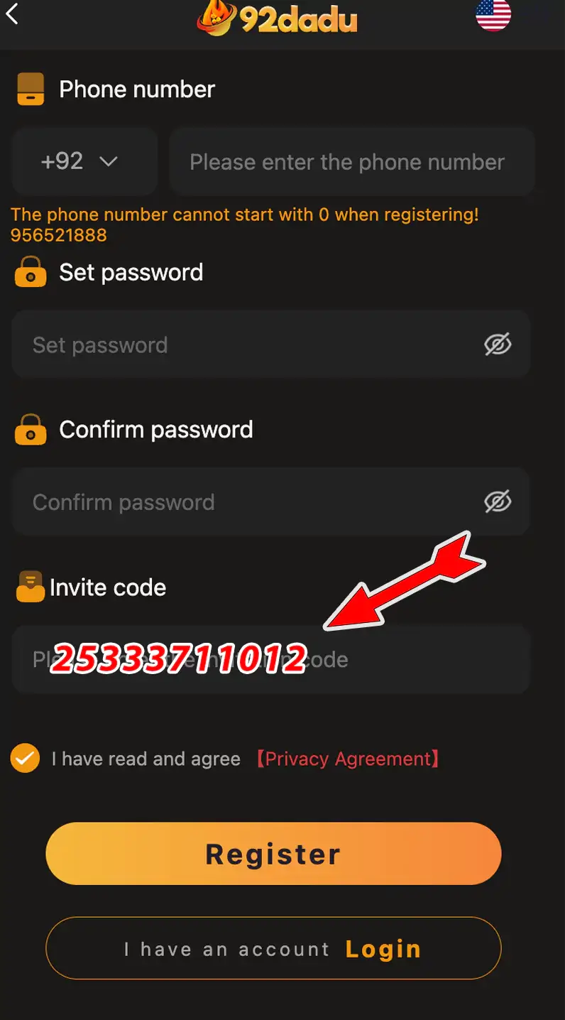 92 dadu invite code